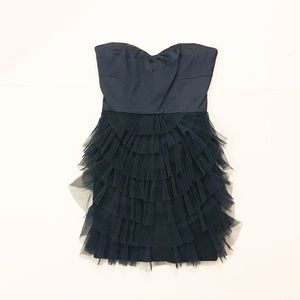 BCBG MAXAZRIA Strapless Ruffle Dress
